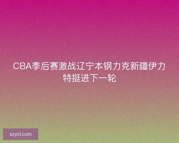 CBA季后赛激战辽宁本钢力克新疆伊力特挺进下一轮 CBA季后赛激战辽宁本钢力克新疆伊力特挺进下一轮